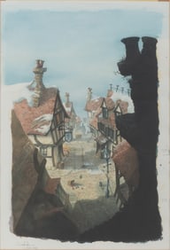 A "Beauty and the Beast" Background Concept Painting.