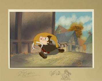 A Signed "Beauty and the Beast" Original Production Background.