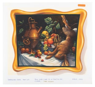 A "Darkwing Duck" Original Background Color Key Painting.