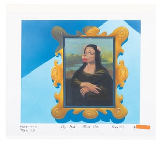 A "Darkwing Duck" Mona Lisa Background Color Key Painting.