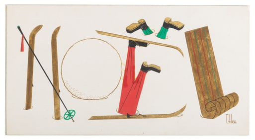 A T. Hee “Noel?? Christmas Card Design.