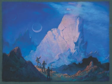 An Original Mel Shaw Concept Art Drawing.