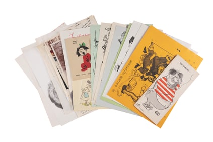 A Collection of Disney Studio Animators' Greeting Cards.