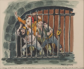 An Original Marc Davis Pirates of the Caribbean Concept Painting.