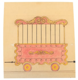 A Casey Jr. Bruce Bushman Concept Art Brownline.