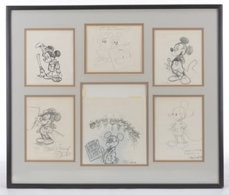A Collection of Disney Legends Story Session Drawings.