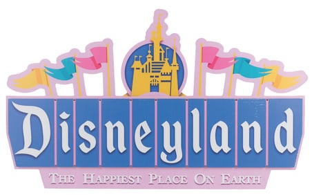 A Disneyland Marquee Souvenir Sign.