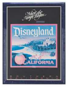 A Disneyland Where the Magic Begins Framed Poster.