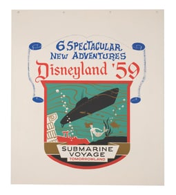 An Original "Disneyland '59" Submarine Voyage Sign.