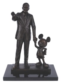 A Large Mickey and Walt "Partners" Statue.