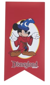 A Sorcerer Mickey Disneyland Resort Sign.