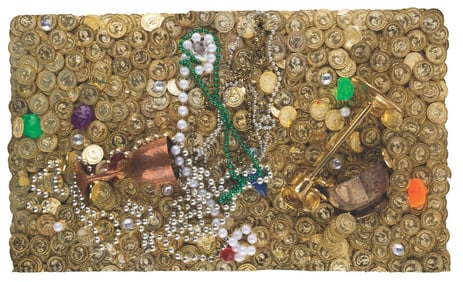 A Pirates of the Caribbean Treasure Chest Facade.