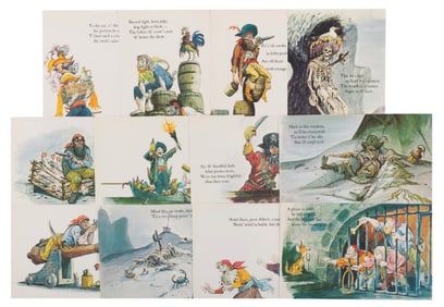 A Complete Set of Pirates of the Caribbean Postcards.