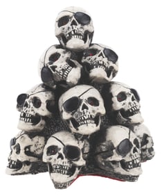 A Pile of Pirate Skulls Figurine.