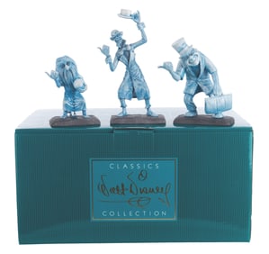 A Haunted Mansion Light-Up Tombstone Figure.