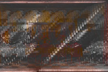 A Bridget McCarty Haunted Mansion Ballroom Miniature.