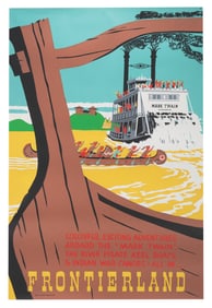 An Original Frontierland Attraction Poster.