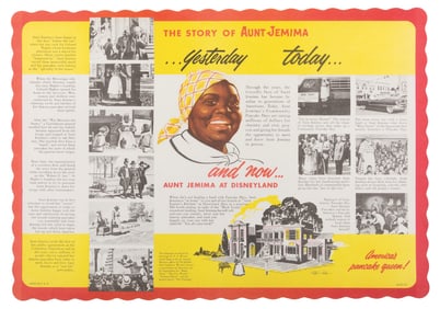 A Disneyland Aunt Jemima's Kitchen Placemat.