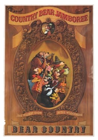 A Country Bear Jamboree Attraction Poster.