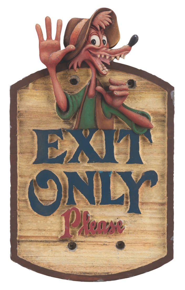 A Splash Mountain Exit Only Sign. (1 of 1)