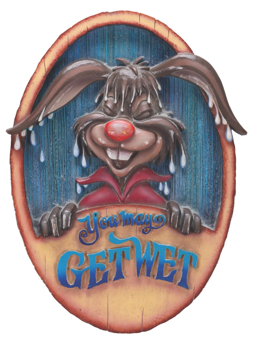 A You May Get Wet Splash Mountain Sign. (1 of 1)