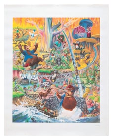 A Charles Boyer Splash Mountain Print.