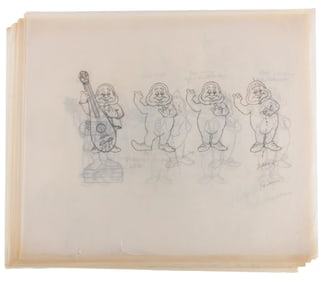A Collection of Snow White’s Scary Adventure Ride Update Drawings.