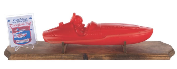A Disneyland Donald Duck Motor Boat Cruise Toy.
