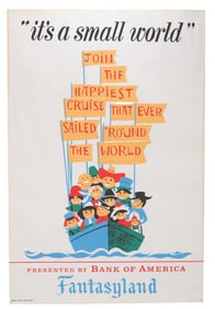 An It’s a Small World Attraction Poster.