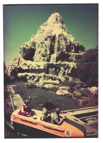 A Large Matterhorn Bobsleds Photo Transparency.