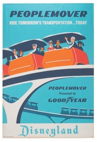 A Tomorrowland PeopleMover Attraction Poster.