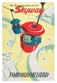 A Tomorrowland Skyway Attraction Poster.