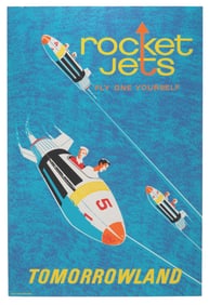A Tomorrowland Rocket Jets Attraction Poster.