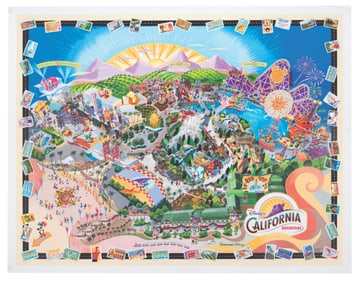 A California Adventure Grand Opening Map.