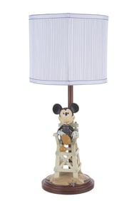 A Paradise Pier Hotel Mickey Mouse Lamp.