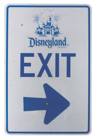 A Disneyland Resort Exit Sign.