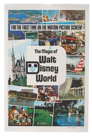 A "The Magic of Walt Disney World" Linen-Backed One-Sheet.