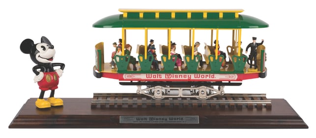 A Pride Lines Walt Disney World Streetcar.