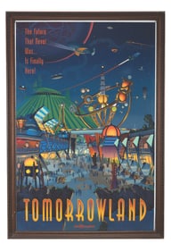 An Extremely Rare New Tomorrowland Attraction Poster.