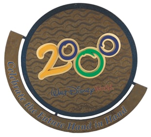 An Epcot 2000 Spaceship Earth Star Decoration.