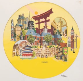 An Original EPCOT Center World Showcase Painting.