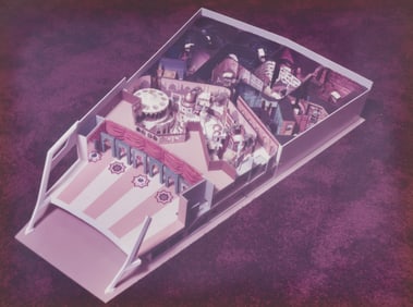 An EPCOT World Showcase UAE Show Building Model Photograph.