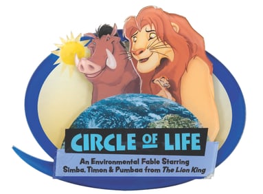 An Epcot “Circle of Life: An Environmental Fable?? Sign.