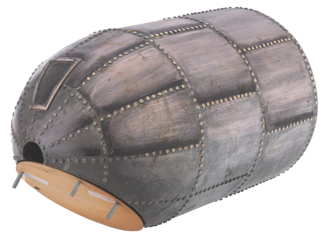 A Horizons "Looking Back at Tomorrow?? Rocket Prop.: (EPCOT Center, 1983) An original rocket prop from the Future World attraction Horizons. This prop was from the first part of the attraction, titled “Looking Back at Tomorrow,” attached to a Mo