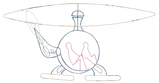 A Horizons Future of the 1950s Helicopter Prop.