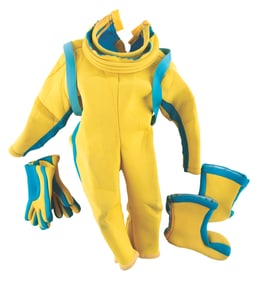 A Horizons Animatronic Child Wetsuit Costume.