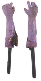 A Pair of Journey Into Imagination Figment Puppet Arms.