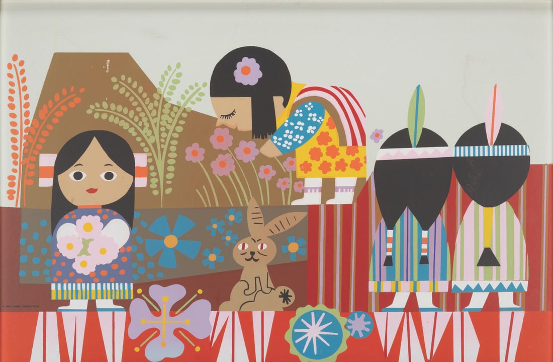 A Mary Blair Contemporary Resort Guest Room Print. (1 of 2)