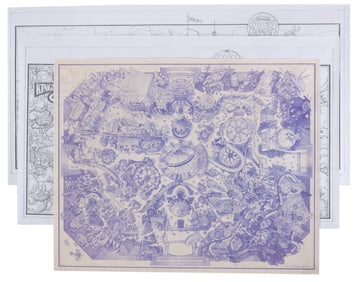 A Collection of Nickelodeon Nick Universe Concept Prints.