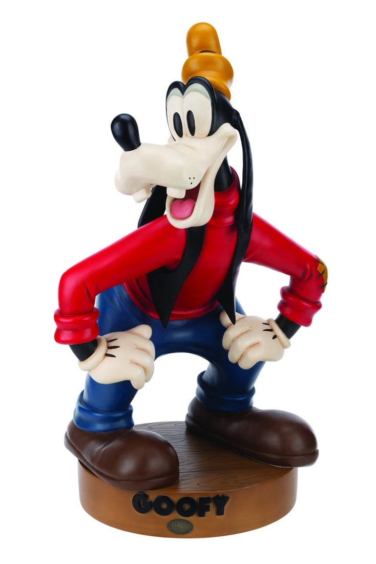 A Goofy Big Fig.: (Disney, 1999) A limited edition Big Fig of Goofy with “1932” on the base, the year of the character’s debut. Measuring 22" tall and 11.5" in diameter, the cast resin Big Fig is in very good